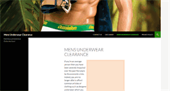 Desktop Screenshot of mensunderwearclearance.com