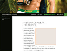 Tablet Screenshot of mensunderwearclearance.com